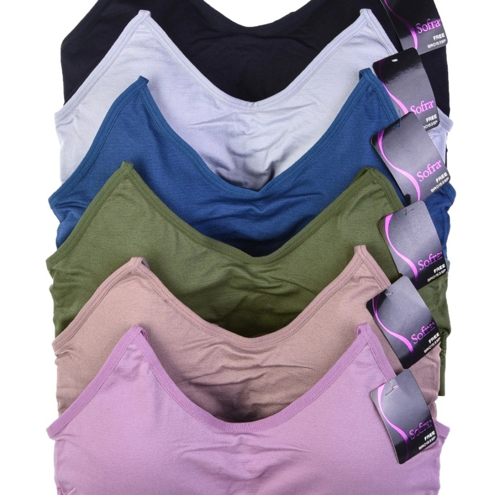 LADIES SEAMLESS SPORTS BRA 6 PACK
